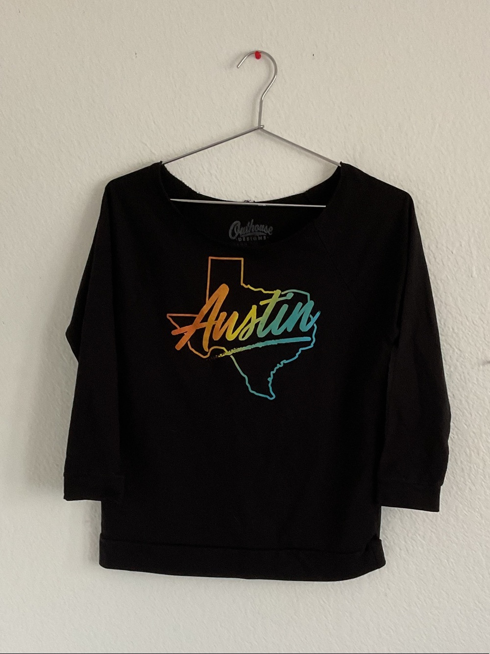 Kids' Austin Rainbow Graphic Sweatshirt - Black